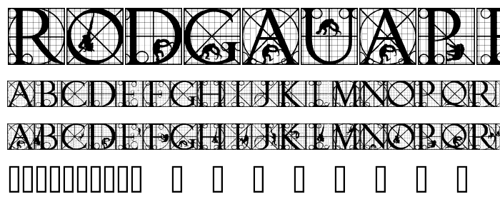 RodGauApes Initials font